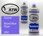 Preview: Suzuki, Boost Blue Pearl, ZRZ: 400ml Sprühdose + 400ml Klarlack - Set, von ATW Autoteile West.